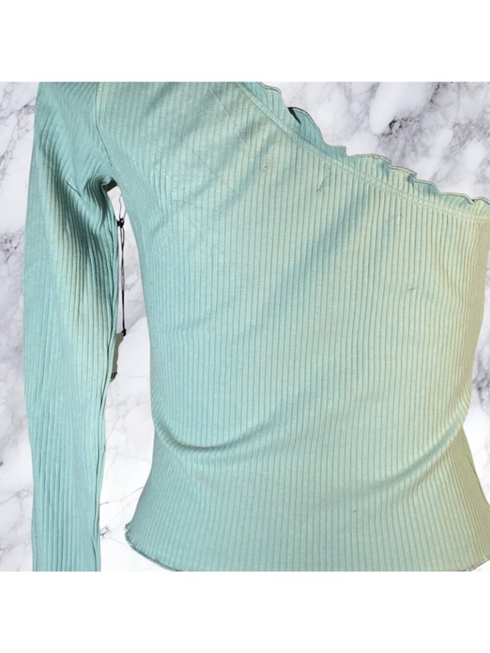 Superdown Sandra One Shoulder Top - Sage - Picture 7 of 8